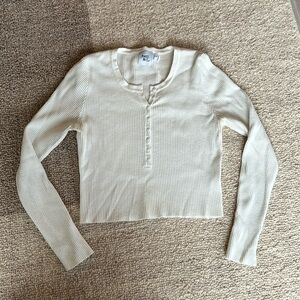 Princess Polly white knit long sleeve